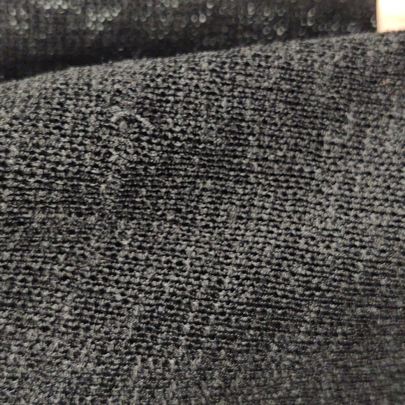 Peter Nygard 3/4 Sleeve Black Mesh Knit Asymmetrical Tunic - Picture 6 of 9